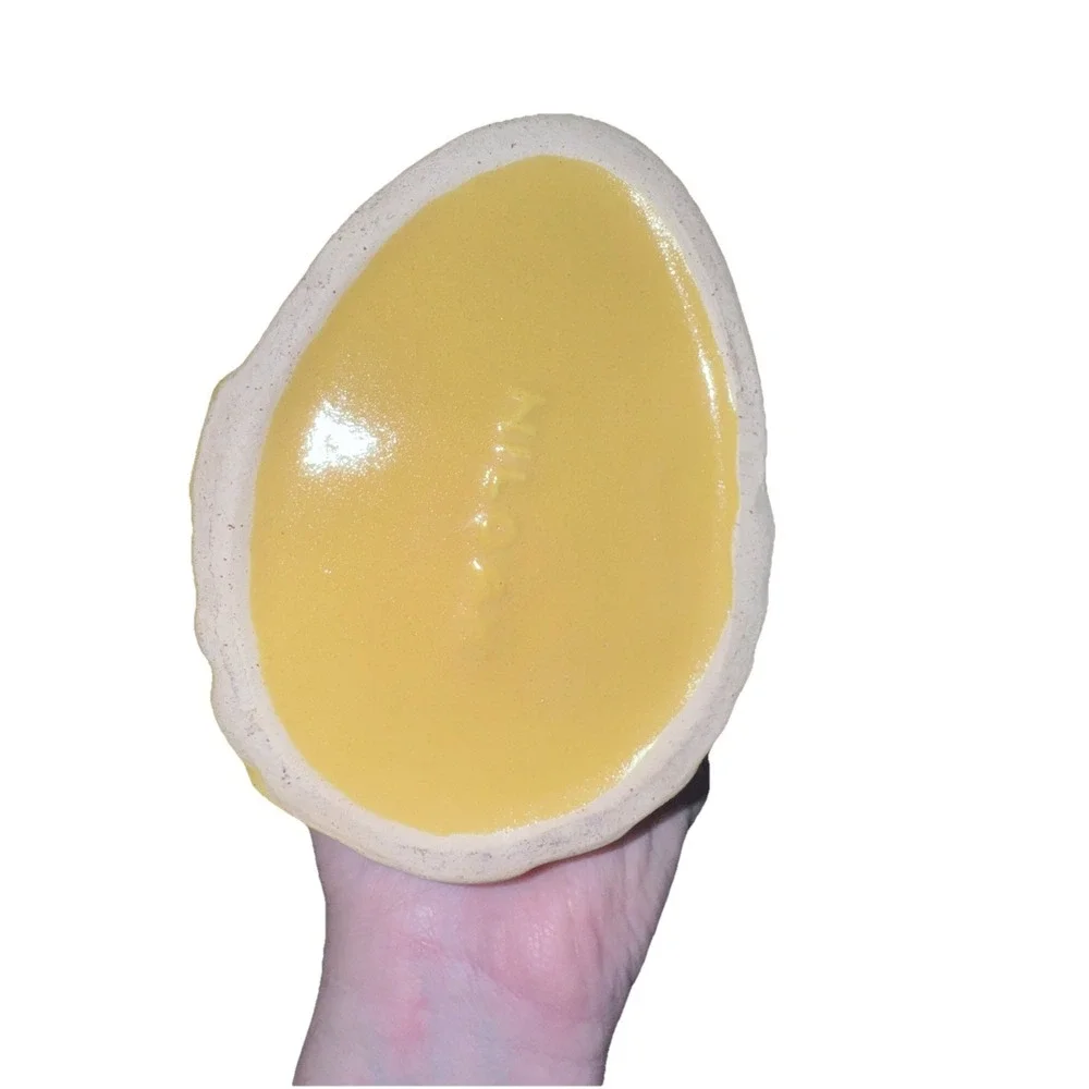 Niloak Sunshine Yellow Swan Vase Planter Vintage USA Pottery 7